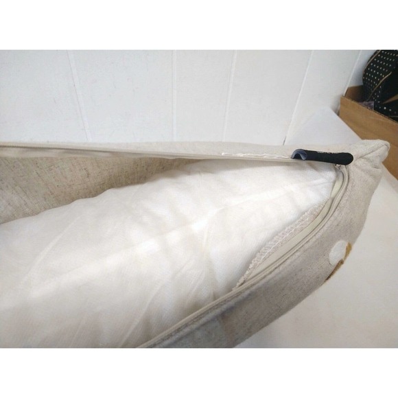 ENVOUGE 19 x 12 Lumbar Throw Pillow Dachshund Weiner Dog Linen Blend (?) Tan - Picture 9 of 9